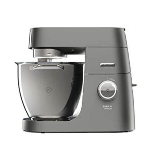 Kenwood Chef XL Titanium KVL8320S Küchenmaschine, 6,7 l Edelstahl Schüssel mit Innenbeleuchtung, Interlock-Sicherheitssystem, 1700 Watt, inkl. 5-Teiligem Patisserie-Set und Glas-Mixaufsatz, Silber