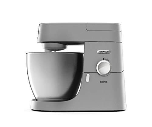 Kenwood Chef XL KVL 4110S – Küchenmaschine, 6,7 l Edelstahl-Rührschüssel & 1,5 l Acryl-Mixaufsatz, multifunktionaler Küchenhelfer, 1200 W, inkl. 3-teiligem Patisserie-Set, silber - 1